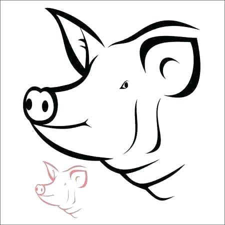 450x450 Pig Head Drawing Pig Head Illustration Drawing Engraving Ink Line