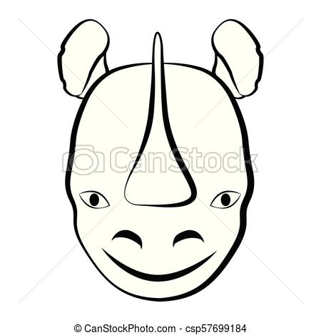 450x470 Huge Collection Of 'rhino Outline Drawing' Download More Than