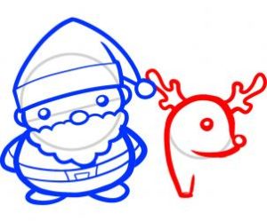 300x249 how to draw santa and rudolph, santa and rudolph toons mag