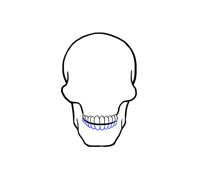 678x600 How To Draw A Skull Step