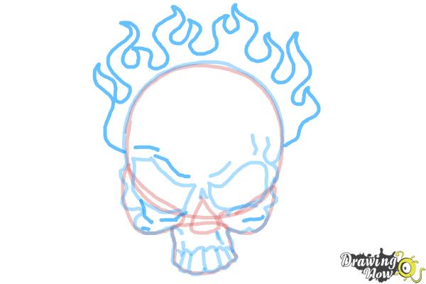 600x400 How To Draw A Skull On Fire