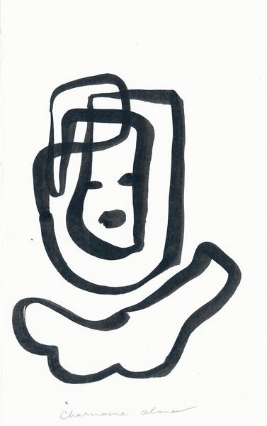 377x600 Headache Original Drawing Charmaine Olivia