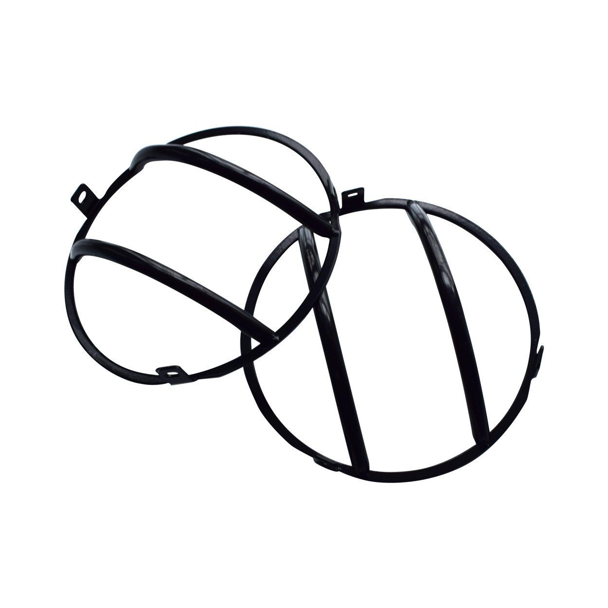 1250x1250 black euro headlight guards for jeep wrangler tj pair