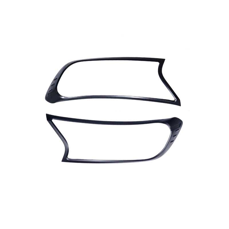 800x800 black headlight trims to suit ford ranger px everest east