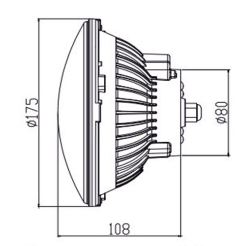 500x500 harley davidson led headlight dot sae certified daymaker jw