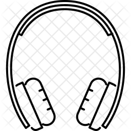 256x256 Headphones Icon Of Line Style