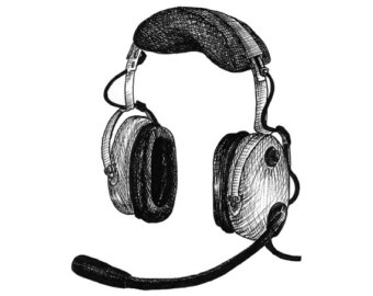 340x270 Headset Drawing Etsy