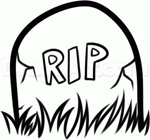 478x449 How To Draw A Gravestone For Kids, Step