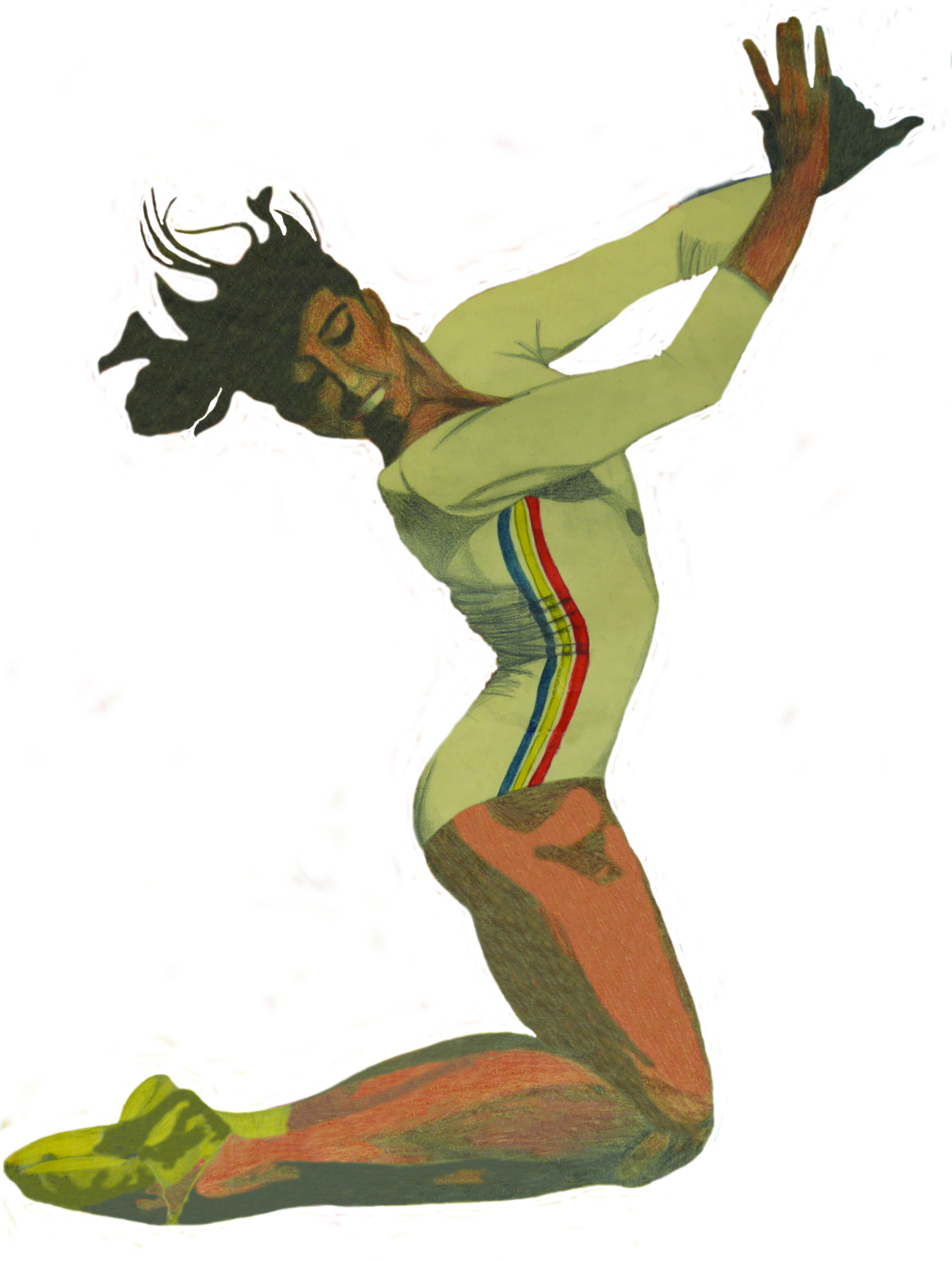 3473x4602 Drawing Of Nadia Comaneci