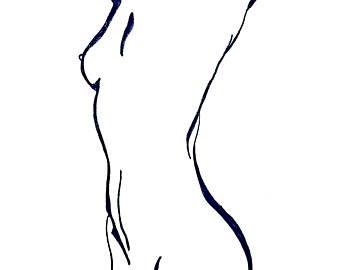 340x270 Breast Sketch Etsy
