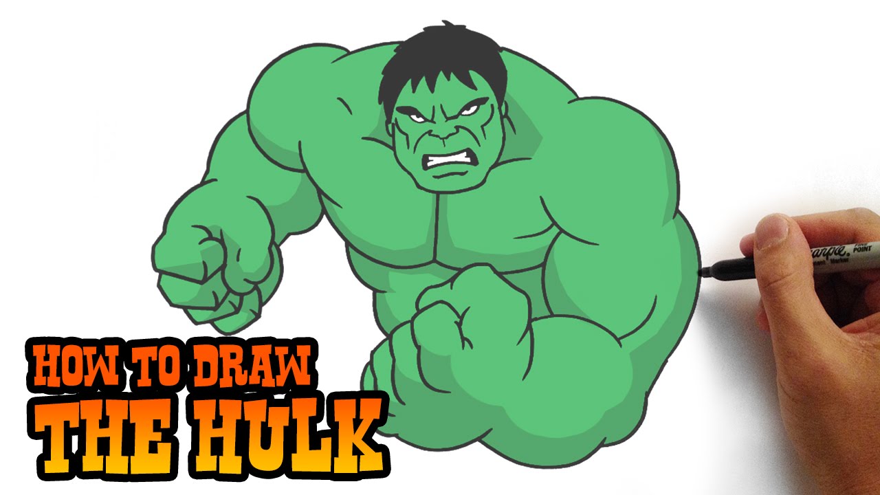 1280x720 How To Draw The Hulk Simple Step