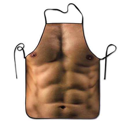 425x425 Yahui Funny Healthy Body Muscles Bib Apron