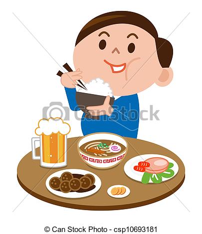 405x470 People Eating Healthy Food Clipart
