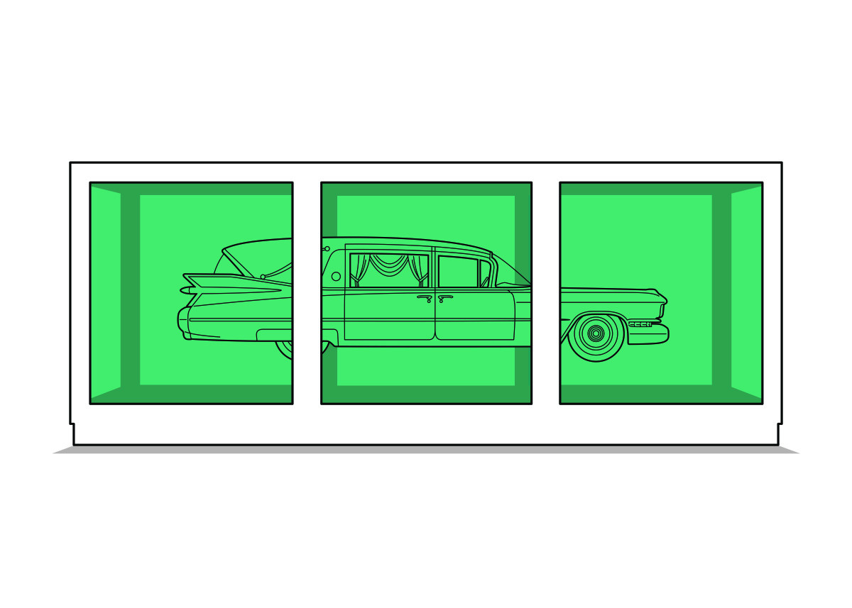 1200x857 Hearse In A Vitrine