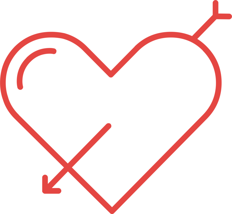 816x750 Drawing Coloring Book Heart Arrow Black And White Cc0