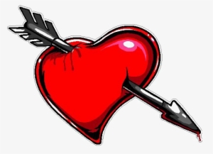 300x217 heart arrow png, transparent heart arrow png image free download
