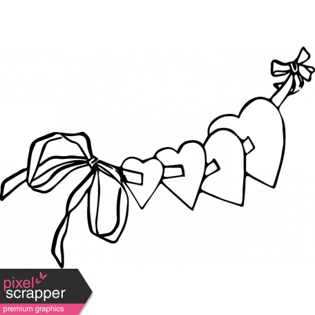 456x456 Grab Bag Heart Banner Template Graphic