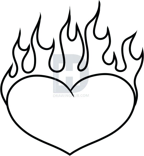 550x596 How To Draw A Heart Easy To Draw Heart With Arrow