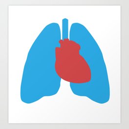 264x264 Lungs Art Prints