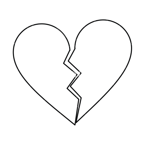 550x550 Collection Of Free Heart Clip Line Drawing Download On Ui Ex