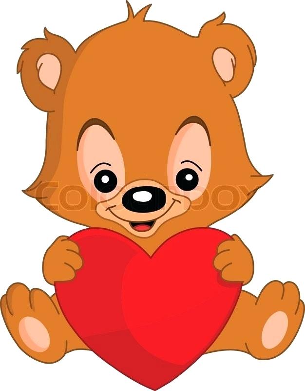 626x800 Drawing Teddy Bears Cute Valentines Teddy Bear Holding A Big Heart