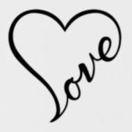 190x190 Drawing Design Heart Water Bottle Spreadshirt