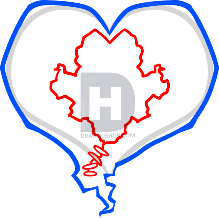 724x720 How To Draw A Love Heart, Love Heart, Step