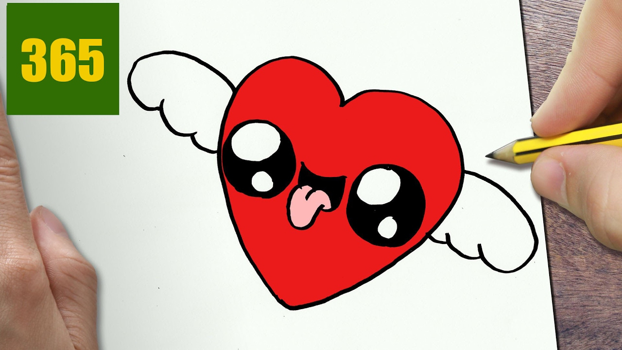 1280x720 How To Draw A Easy Heart With Wings How To Draw A Heart With Wings