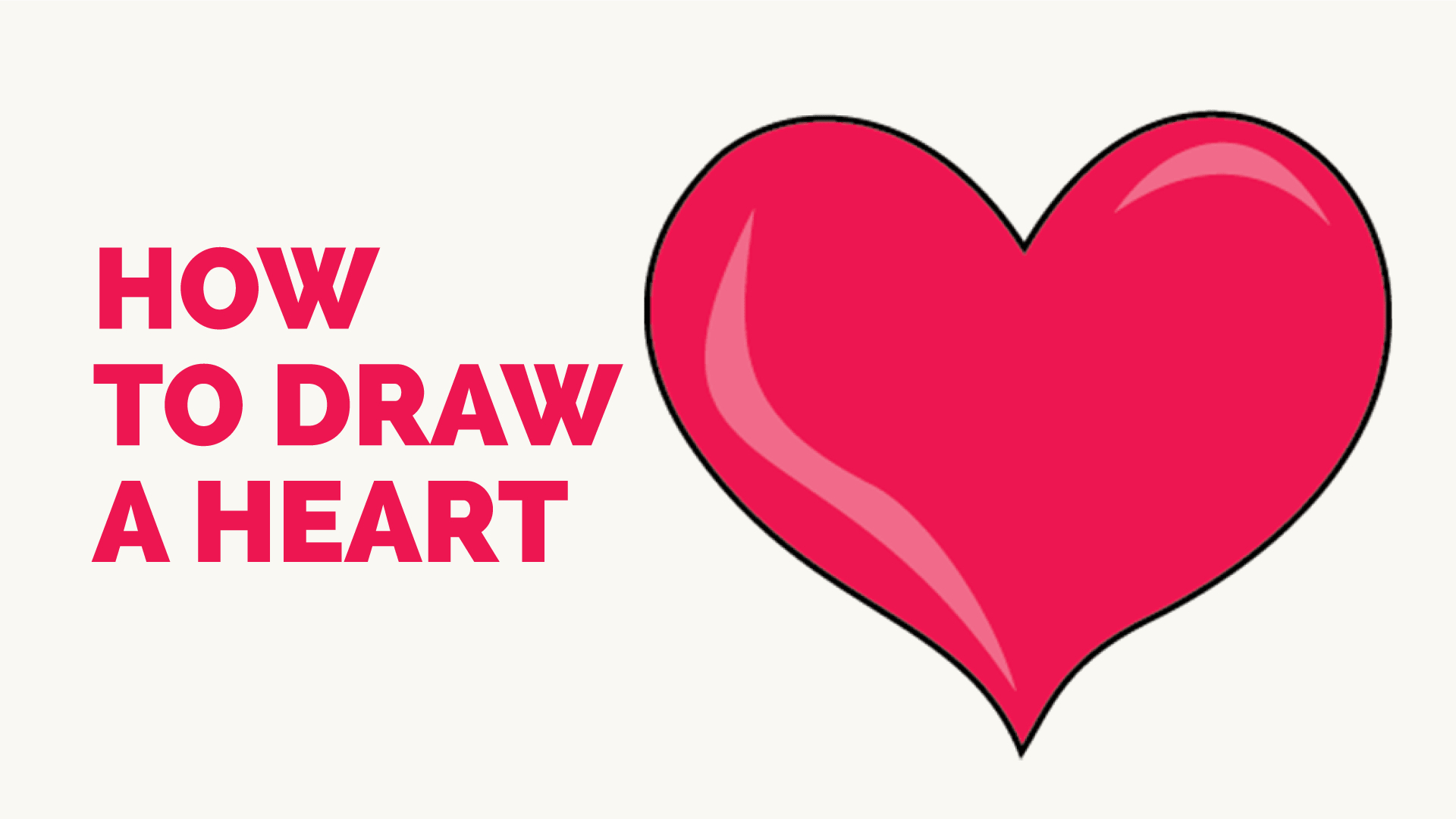 1920x1080 How To Draw Cute Love Hearts How To Draw A Heart Step