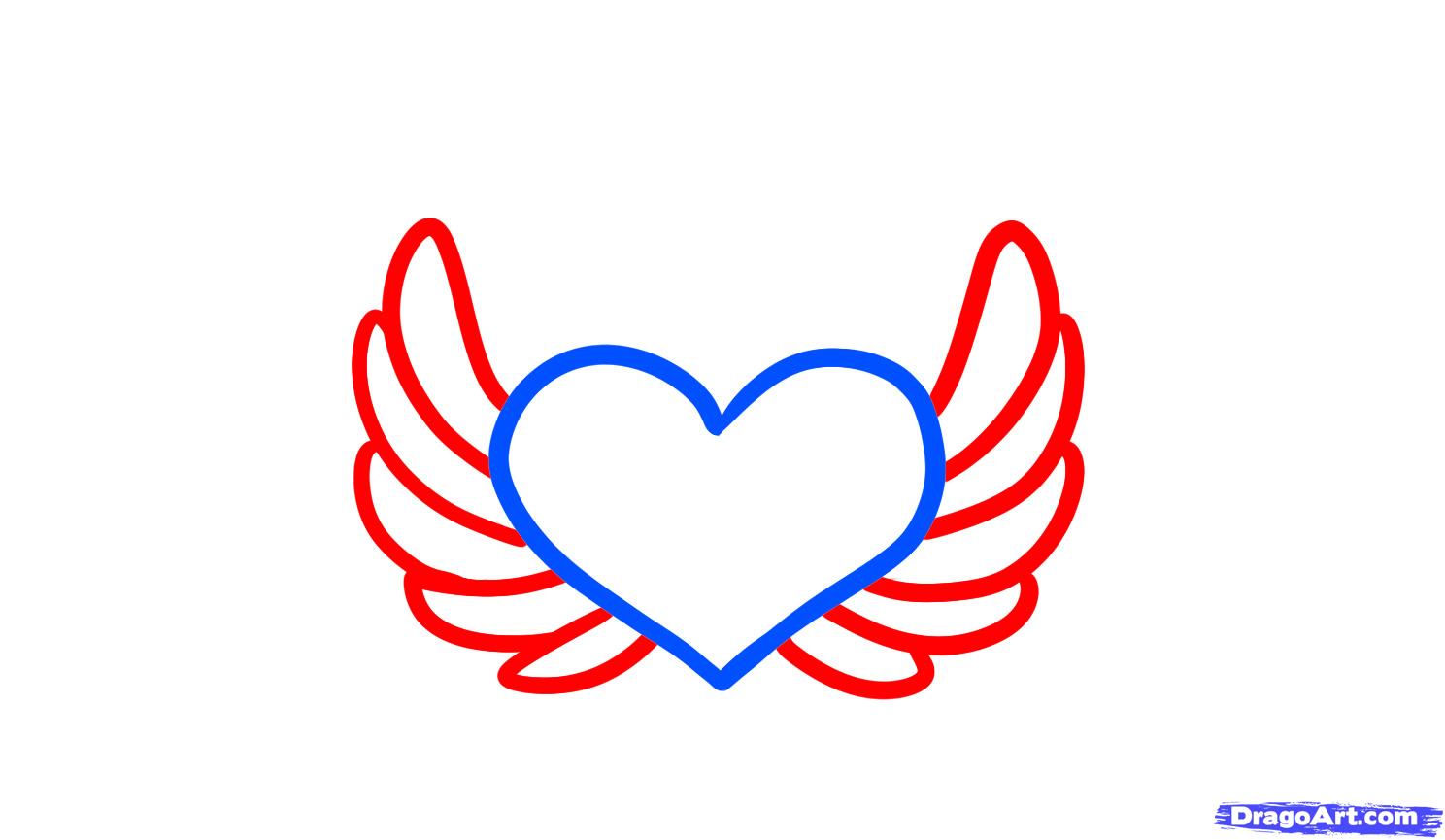1488x865 How To Draw Angel Hearts, Step