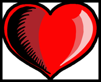 200x161 How To Draw Hearts With Flames, Wings, Arrows With Easy Step