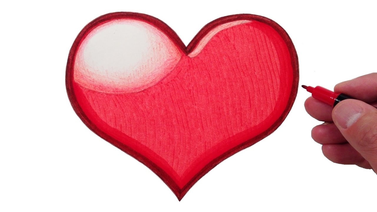 1280x720 How To Draw A Pretty Heart