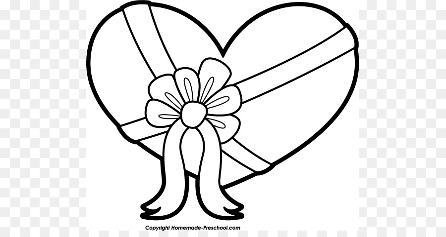 900x480 Lovely Design Heart Black And White Clipart