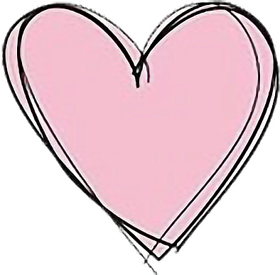 394x388 Tumblr Pink Heart Drawing