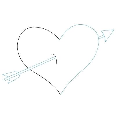 400x400 How To Draw A Heart Step