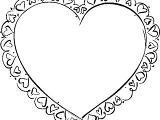 320x240 Pictures Of Love Hearts To Print And Color Heart Drawing Pages