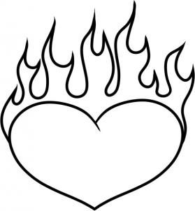 279x302 Smartness Ideas Coloring Pages Of Hearts On Fire Valentines
