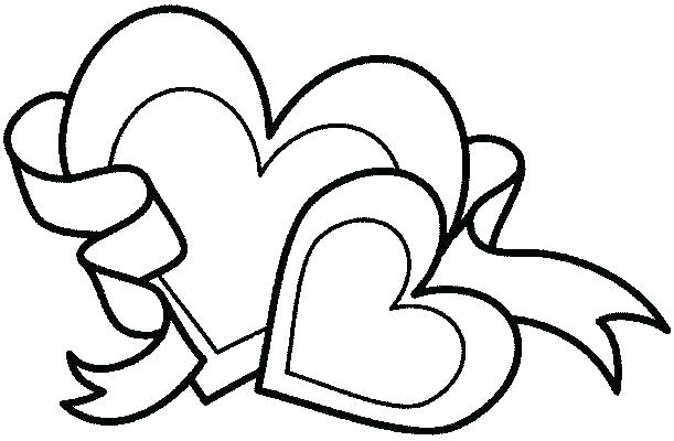 611x400 Coloring Pages Hearts And Flowers Pictures Of Hearts And Flowers