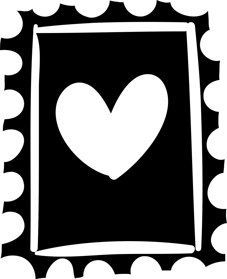 796x980 Stamp With Heart Drawing Png Icon Free Download