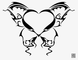 300x233 Heart Tattoo Png, Transparent Heart Tattoo Png Image Free Download
