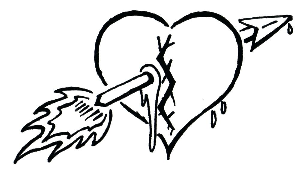 1024x609 How Do You Draw A Heart With Wings Angel Wings With Banner Drawing