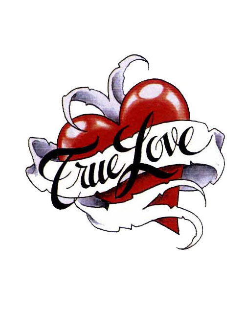 501x649 True Love Heart Tattoo Free Design Ideas Dr Flash Tattoo Designs