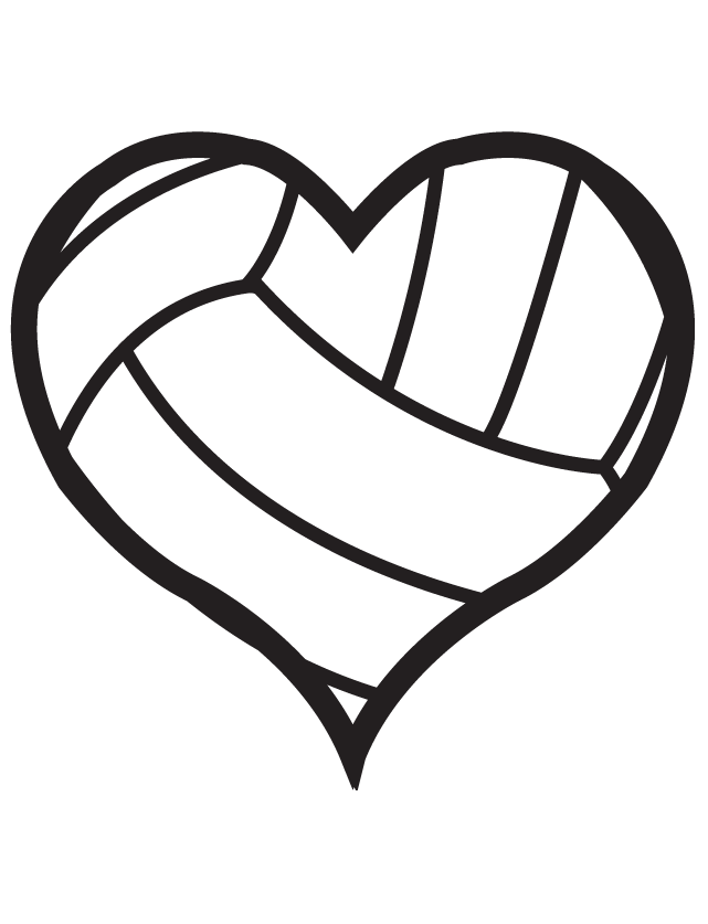 641x837 Volleyball Heart Waterless Tattoos