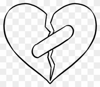 320x279 How To Draw A Broken Heart Really Easy Drawing Tutorial Clipart