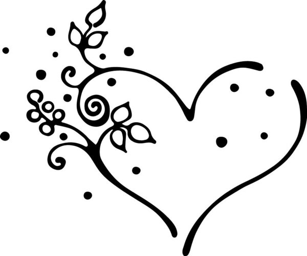 600x501 Vector Hand Drawn Illustration, Decorative Ornamental Stylized