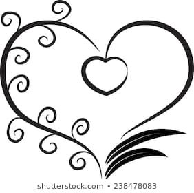 282x280 vector drawing heart shape icon me home decor, heart shapes, decor