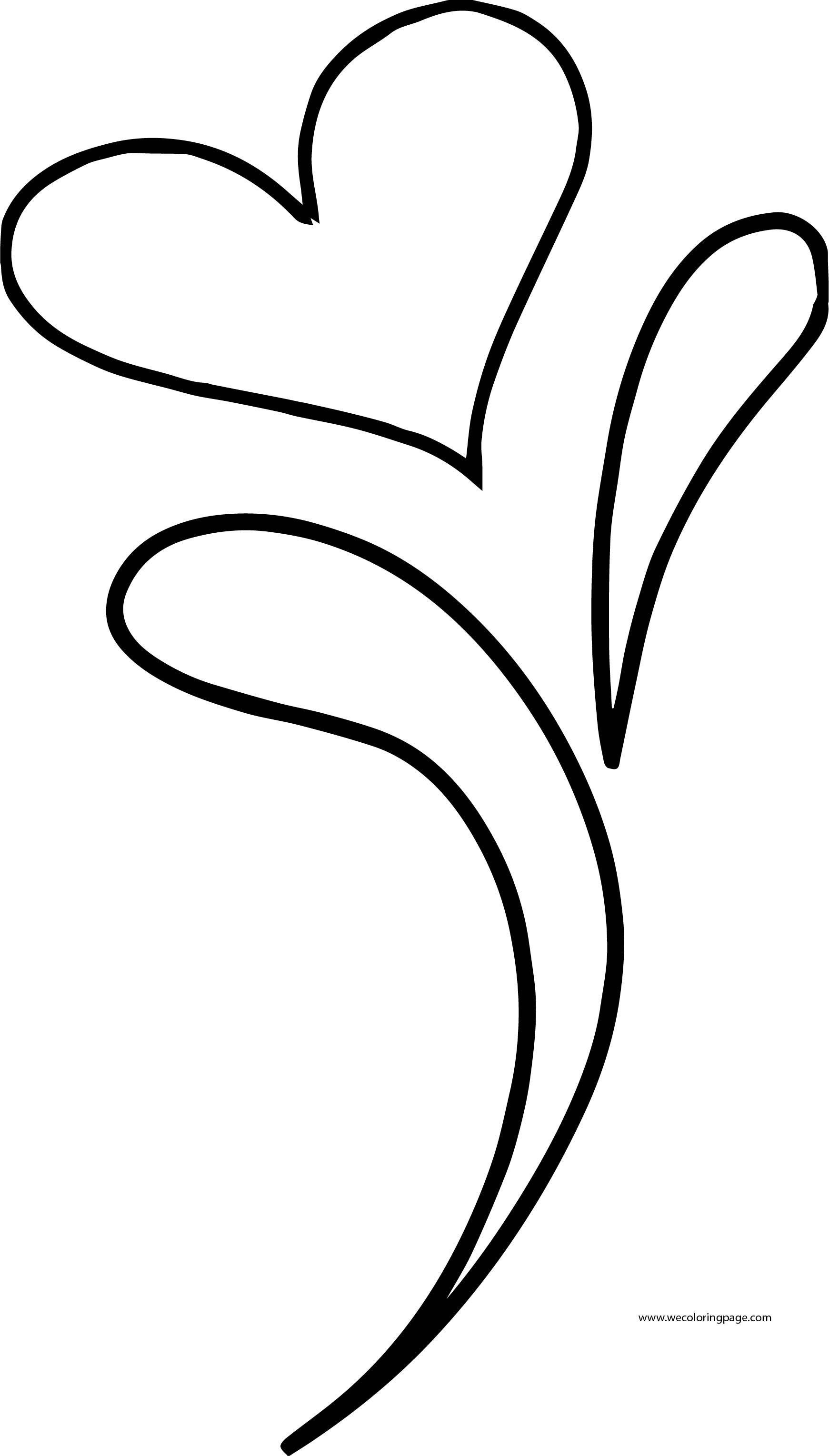 1741x3058 Flower Heart Coloring