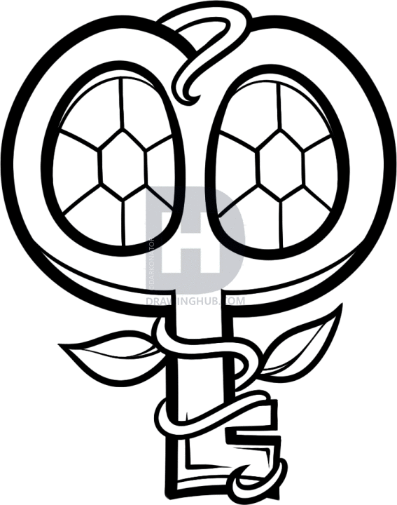 567x720 how to draw a skeleton key, key tattoo, step