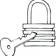 230x230 Chic Inspiration Lock And Key Coloring