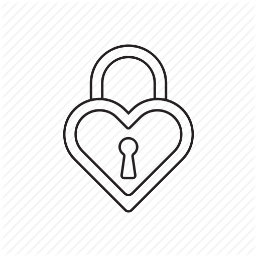 512x512 Collection Of Free Lock Drawing Love Heart Download On Ui Ex
